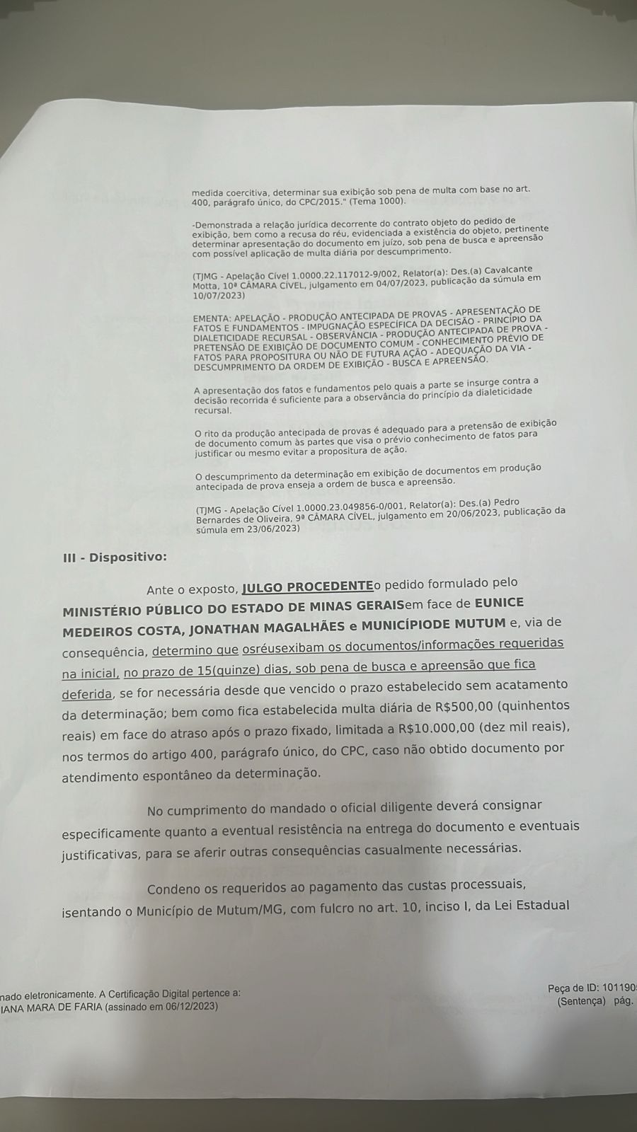 Ação de produção antecipada de provas 5