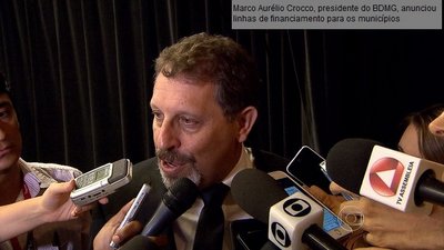 Marco Aurélio Crocco, presidente do BDMG, anunciou linhas de financiamento para os municípios